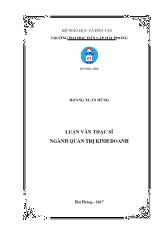 Luận văn Hoàn thiện công tác quản trị nhân sự tại công ty cổ phần du lịch Đồ Sơn