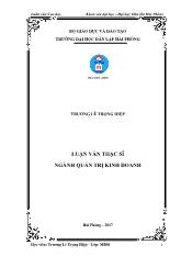 Luận văn Hoàn thiện hoạt động marketing xã hội sản phẩm thuốc điều trị HIV / AISD tại Hải phòng đến năm 2020