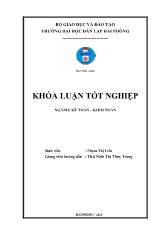 Luận văn Hoàn thiện kế toán danh thu chi phí và xác định kết quả kinh doanh tại Công ty cổ phần thương mại Sông Dầu