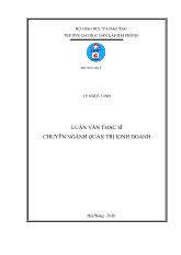 Luận văn Nâng cao hiệu quả kiểm tra trị giá hải quan trong hoạt động kiểm tra sau thông quan tại cục hải quan TP Hải Phòng