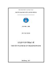 Luận văn Phát triển và đào tạo nhân lực tại công ty cổ phần dịch vụ thương mại đầu tư Thái Anh