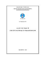 Luận văn Tăng cường hoạt động cho vay khách hàng cá nhân tại ngân hàng thương mại cổ phần đầu tư và phát triển Việt Nam - Chi nhánh Hạ Long