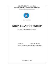 Phân tích tình hình tài chính và đề xuất một số giải pháp góp phần cải thiện tình hình tài chính tại Công ty cổ phần cảng Hải phòng – Chi nhánh cảng Chùa Vẽ