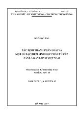 Tóm tắt Luận án Xác định thành phần loài và một số đặc điểm sinh học phân tử của sán lá gan lớn ở Việt Nam