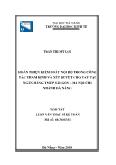 Tóm tắt Luận văn Hoàn thiện kiểm soát nội bộ trong công tác thẩm định và xét duyệt cho vay tại ngân hàng TMCP Sài gòn – Hà nội chi nhánh Đà Nẵng