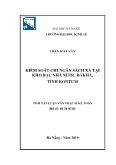 Tóm tắt Luận văn Kiểm soát chi ngân sách xã tại kho bạc nhà nước Đăkhà, tỉnh Kontum