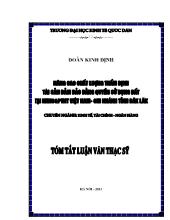 Tóm tắt Luận văn - Nâng cao chất lượng thẩm định tài sản đảm bảo bằng quyền sử dụng đất tại NHNo và PTNT Việt Nam - Chi nhánh tỉnh Đăk Lăk