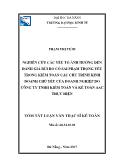 Tóm tắt Luận văn Nghiên cứu các yếu tố ảnh hưởng đến đánh giá rủi ro có sai phạm trọng yếu trong kiểm toán do công ty TNHH kiểm toán và kế toán AAC thực hiện