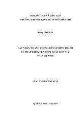 Luận án Các nhân tố ảnh hưởng đến sự hình thành và phát triển của kiểm toán liên tục ở Việt Nam