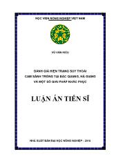 Luận án Đánh giá hiện trạng suy thoái cam sành trồng tại Bắc Quang, Hà Giang và một số giải pháp khắc phục