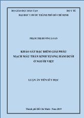 Luận án Khảo sát đặc điểm giải phẫu mạch máu thần kinh xương hàm dưới ở người Việt