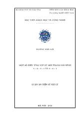 Luận án Một số hiệu ứng vật lý mới trong mô hình 3 − 2 − 3 − 1 và 3 − 4 − 1