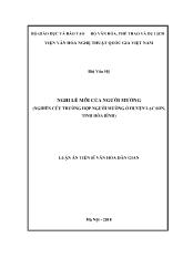 Luận án Nghi lễ mỡi của người Mường (nghiên cứu trường hợp người mường ở huyện Lạc sơn, tỉnh Hòa Bình)