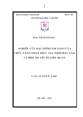 Luận án Nghiên cứu đặc điểm lâm sàng của chức năng nhận thức sau nhồi máu não và một số yếu tố liên quan