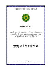 Luận án Nghiên cứu sự lưu hành và đặc điểm dịch tễ học phân tử của porcine circovirus type 2 (PCV2) ở lợn nuôi tại Việt Nam