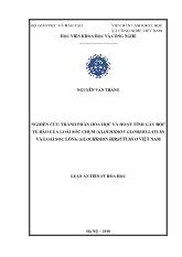 Luận án Nghiên cứu thành phần hóa học và hoạt tính gây độc tế bào của loài sóc chụm và loài sóc lông ở Việt Nam