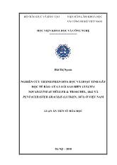 Luận án Nghiên cứu thành phần hóa học và hoạt tính gây độc tế bào của loài sao biển culcita novaeguineae müller & troschel, 1842 và pentaceraster gracilis ở Việt Nam