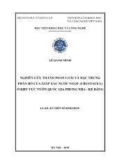 Luận án Nghiên cứu thành phần loài và đặc trưng phân bố của giáp xác nước ngọt ở khu vực vườn quốc gia Phong nha - Kẻ Bàng