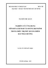 Luận án Nghiên cứu ứng dụng tiêm bevacizumab vào buồng dịch kính trong điều trị phù hoàng điểm đái tháo đường