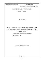 Luận án Phân tích cấu trúc hình học trang ảnh tài liệu dựa trên phương pháp ngưỡng thích nghi