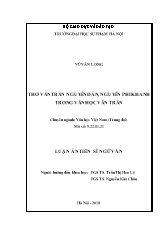 Luận án Thơ văn Trần Nguyên Đán, Nguyễn Phi Khanh trong văn học Vãn Trần