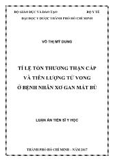 Luận án Tỉ lệ tổn thương thận cấp và tiên lượng tử vong ở bệnh nhân xơ gan mất bù