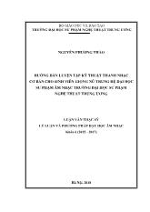 Luận văn Hướng dẫn luyện tập kỹ thuật Thanh nhạc cơ bản cho sinh viên giọng nữ trung hệ Đại học Sư phạm âm nhạc Trường Đại học Sư phạm Nghệ thuật Trung ương