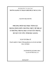 Luận văn Phương pháp dạy tích cực trong phân môn Thường thức mĩ thuật ở trường THCS Tân Trung, huyện Tân Yên, tỉnh Bắc Giang