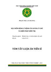 Tóm tắt Luận án Đặc điểm bệnh lý bệnh còi xương ở chó và biện pháp điều trị