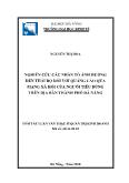 Tóm tắt Luận án Nghiên cứu các nhân tố ảnh hưởng đến thái độ đối với quảng cáo qua mạng xã hội của người tiêu dùng trên địa bàn thành phố Đà Nẵng