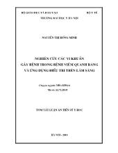 Tóm tắt Luận án Nghiên cứu các vi khuẩn gây bệnh trong bệnh viêm quanh răng và ứng dụng điều trị trên lâm sàng