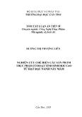 Tóm tắt Luận án Nghiên cứu chế biến các sản phẩm thực phẩm có hoạt tính sinh học cao từ hạt đậu nành nẩy mầm