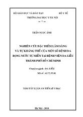 Tóm tắt Luận án Nghiên cứu đặc điểm lâm sàng và tự kháng thể của một số bệnh da bọng nước tự miễn tại bệnh viện da liễu thành phố Hồ Chí Minh