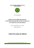 Tóm tắt Luận án Nghiên cứu đặc điểm nông sinh học và kỹ thuật bón phân đối với một số dòng lúa cực ngắn ngày cho tỉnh Nghệ An