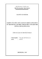 Tóm tắt Luận án Nghiên cứu điều chế alginate khối lượng phân tử thấp dùng làm thực phẩm chức năng hỗ trợ phòng chống đông máu