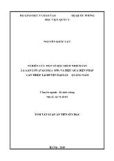 Tóm tắt Luận án Nghiên cứu một số đặc điểm nhiễm sán lá gan lớn và hiệu quả biện pháp can thiệp tại huyện Đại lộc – Quảng Nam