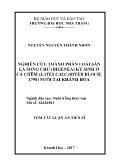 Tóm tắt Luận án Nghiên cứu thành phần loài sán lá song chủ (Digenea) ký sinh ở cá chẽm (Lates calcarifer Bloch, 1790) nuôi tại Khánh Hòa