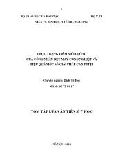 Tóm tắt Luận án Thực trạng viêm mũi dị ứng của công nhân dệt may công nghiệp và hiệu quả một số giải pháp can thiệp