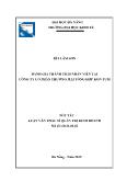 Tóm tắt Luận văn Đánh giá thành tích nhân viên tại Công ty Cổ phần Thương mại tổng hợp Kon Tum