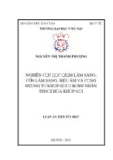 Luận án Nghiên cứu đặc điểm lâm sàng, cận lâm sàng, siêu âm và cộng hưởng từ khớp gối ở bệnh nhân thoái hóa khớp gối