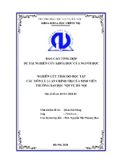 Báo cáo Nghiên cứu thái độ học tập các môn lý luận chính trị của sinh viên trường Đại học nội vụ Hà Nội