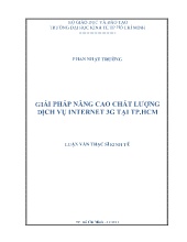 Luận văn Giải pháp nâng cao chất lượng dịch vụ Internet 3G tại TP HCM