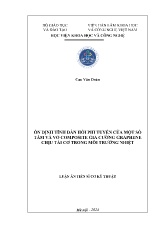 Luận văn Ổn định tĩnh đàn hồi phi tuyến của một số tấm và vỏ composite gia cường graphene chịu tải cơ trong môi trường nhiệt