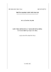 Kiến trúc điểm dân cư ngoài đê sông Hồng từ cách tiếp cận địa văn hóa