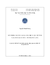 Luận án Mô phỏng monte carlo cho hệ vi cầu từ tính Fe₃O₄/poly(glycidyl methacrylate)