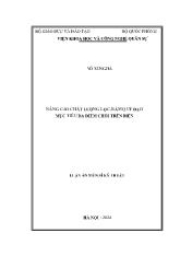 Luận án Nâng cao chất lượng lọc, bám quỹ đạo mục tiêu đa điểm chói trên biển