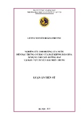 Luận án Nghiên cứu ảnh hưởng của nước đến đặc trưng cơ học của đất không bão hòa áp dụng cho nền đường đắp tại khu vực Duyên Hải miền Trung