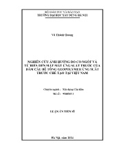 Luận án Nghiên cứu ảnh hưởng do co ngót và từ biến đến mất mát ứng suất trước của dầm cầu bê tông geopolymer ứng suất trước chế tạo tại Việt Nam