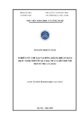 Luận án Nghiên cứu chế tạo vải bông kháng khuẩn bằng dịch tách chiết từ quả mặc nưa và kết hợp với một số phụ gia khác