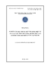 Luận án Nghiên cứu đặc trưng hấp thụ sóng điện từ của vật liệu biến hóa cộng hưởng bậc cao có tính năng đàn hồi ở vùng tần số GHz